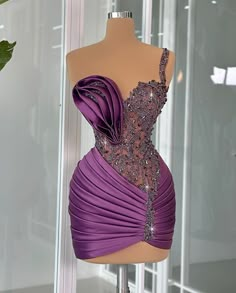 Vip Dress, Lycra Dress, Classy Short Dresses, Classy Gowns, Peacock Dress, Long Cocktail Dress, Doll Dress Patterns, Purple Outfits, Glamour Dress