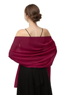 PRICES MAY VARY. Two sizes of the Wedding Stole are available, 200*48cm and 200*73cm Material: High Quality upgraded chiffon fabric, Featuring with Lightweight, Soft, Smooth, super Comfortable and Breathable. suitable for all seasons. This soft chiffon shawl is perfect as a must-have accessory for your evening dress, wedding dress, bridesmaid dress, cocktail dress, prom dress, party dress, homecoming dress, long beach dress. Wear this Soft Bridal Scaf with your dress, make you get more complimen Elegant Shawl, Chiffon Shawl, Simple Black Dress, Chiffon Wrap, Long Beach Dress, Chiffon Evening Dresses, Dress Women Elegant, Dress Chiffon, Dress Bridesmaid