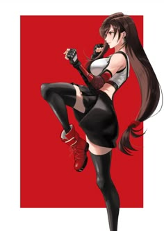 Cloud Fanart, Final Fantasy Tifa, Tifa Lockhart, Fantasy Collection, Landscape Drawings, Cyberpunk Art