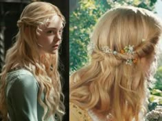 Cottagecore Hairstyles, Hairstyles 15, Cottagecore Hair, Aurora Hair, Medieval Hairstyles, Romantic Hairstyles, Fairy Hair, Princess Hairstyles, Fancy Hairstyles