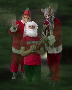 Kraampus takes Santa Prisoner Krampus Photoshoot, Krampus Horns, Krampus Movie, Krampus Mask, Krampus History, Devil Mask, Krampus 2015, Head Mask, Christmas Costumes