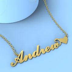 Andrew name necklace Silver Custom Necklace with little heart unique gifts Add something extra special to your jewelry box with Name Necklace Official engravable necklaces.
									The Andrew's name necklace with little heart unique gifts Silver is best gifts for Andrew. Name Necklace Official provides affordable engravable jewelry that won't 
									break the bank. In addition, these pieces make for very thoughtful and appreciated gifts for friends and family. 
									And whether valentine's day gifts, mother's day gifts, christmas gifts, wedding gifts, graduation gifts, birthday gifts,
									 NAME NECKLACE are all the best gift choice store. Name Necklace With Heart, Andrew Name, Engravable Jewelry, Name Necklace Silver, Necklace With Heart, Necklace Rose, Engraved Jewelry, Gifts Birthday, Engraved Necklace