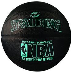 a basketball with the words spalding on it and an image of a basketball in blue