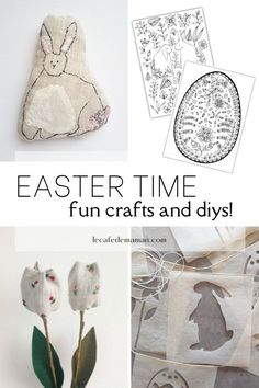 Spring craft ideas Spring Diy Crafts, Diy Crafts Ideas, Diy Spring Crafts, Easter Printables Free, Easter Garland, Easter Coloring Pages, Easter Colouring, Diy Pins, Easter Crafts Diy