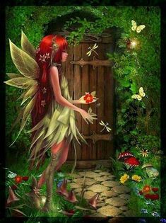 Fairies Photos, Fairy Paintings, Fairy Images, Elves And Fairies, Deco Nature, Fairy Dragon, Fairy Pictures, Fairy Artwork, Butterfly Fairy