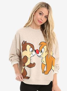 Disney Chip And Dale Womens Sweatshirt Disney Chip And Dale, Teen Winter Outfits, Disney Chip, Floral Hoodie, Chip And Dale, Womens Sweatshirts Hoods, Crop Top Sweatshirt, Sweatshirt Outfit, Cute Sweatshirts