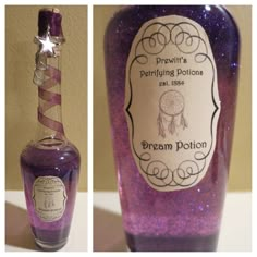 the bottle is purple and has a label on it that says dream polish in white lettering