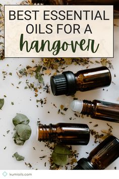 Here are the best essential oils for hangover that you can use! [tags: essential oils, aromatherapy, essential oil guide] Essential Oil For Hangover, Anti Nausea Essential Oils, Nausea Essential Oil Blend, Hangover Essential Oils, Doterra Sore Throat Spray, Natural Expectorant, Anti Depressant Essential Oil Blend, Hangover Headache, Essential Oil Accessories