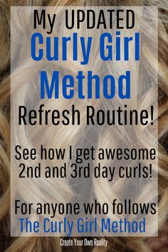 Curly Hair Refresh, Natural Curly Hair Care, Hair Refresh, The Curly Girl Method, Biracial Hair, Layered Curly Hair, Second Day Hairstyles, Curly Hair Problems, Naturally Curly Hair