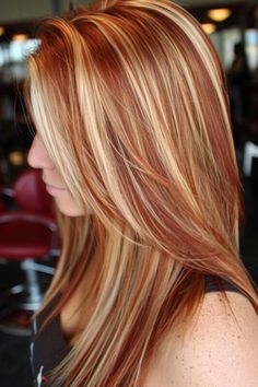 Pelo Color Cobre, Hair Styles Baddie, Blue And Black Braids, Blonde Red Hair, Red Hair Ideas