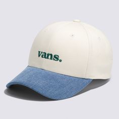 The Vans 66 Structured Jockey Hat is a 6-panel jockey hat with a curved bill for a worn-in look and embroidered logo on the front. 100% Cotton fabric 6-panel curved bill jockey hat Direct embroidery Vans® logo Jockey Hat, Vans Store, Vans Logo, Vans Shop, Promotional Gifts, New Shoes, Accessories Hats, Shoe Accessories, Cotton Fabric