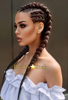 Makijaż Sugar Skull, Two Braid Hairstyles, Goddess Braids Hairstyles, Beautiful Braided Hair, Viking Hair, Braided Cornrow Hairstyles, Two Braids, Festival Hair