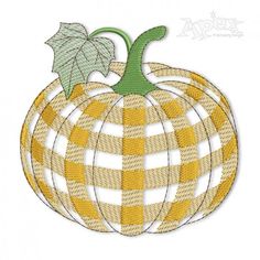 Pumpkin Embroidery, Plaid Pumpkin, Pumpkin Applique, Halloween Embroidery Designs, Buffalo Plaid Pattern, Hawaiian Quilts, Halloween Embroidery, Pumpkin Pattern