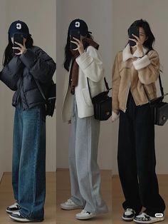 Japanese Women Winter Fashion, Ulzzang Winter Fashion, Korea Outfits Winter, Taiwan Ootd Winter, Korea November Outfit, Cute Japanese Winter Outfits