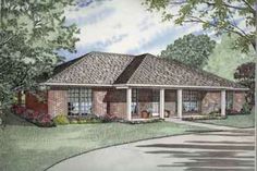 this is an artist's rendering of the ranch house plans that would be used for real estate