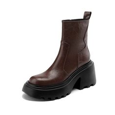 ankle leather boots color brown size 5.5 for women Rome Style, Ankle Leather Boots, Statement Boots, Ankle Heels, Boot Types, Brown Leather Boots, Black Leather Boots, Womens High Heels, Western Boots