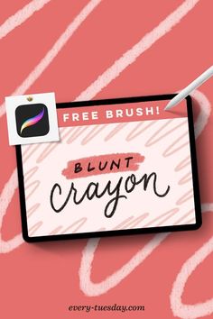 Free Procreate Blunt Crayon Brush Procreate brushes #procreatebrushes brushes #brushes brush #brush free brushes #freebrushes freebrush #freebrush #procreate 3.1043