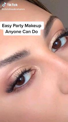 Step By Step Eye Makeup For Beginners, Simple Glam Hairstyles, Simple Makeup Looks For Party, Makeup For Wedding Simple, Make Up For Beginners Tutorials Videos, Simple Makeup Inspiration, Basic Eye Makeup Looks, Natural Glam Makeup Tutorial Step By Step, Very Simple Eye Makeup