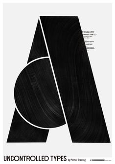 the poster is designed to look like black and white lines, which are overlapping with each other