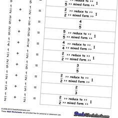 printable worksheet for adding numbers to the form 1, 2, 3 and 4