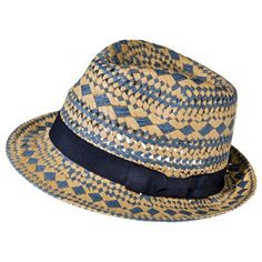 Mossimo Supply Co. Woven Fedora - Blue/Tan Endless Fashion, Disney Vacation, Womens Gloves