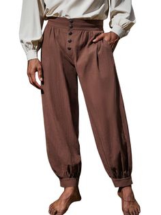 Mens Ren Faire Outfit, Pirate Outfit Men, Pirate Costume Pants, Colonial Halloween, Pirate Clothing, Rustic Clothing, Pirate Pants, Medieval Pirate, Renn Faire