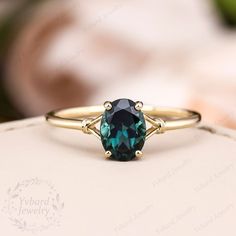 Oval Gemstone Ring, Sapphire Engagement Ring Unique, Blue Green Sapphire Ring, Teal Sapphire Engagement Ring, Green Sapphire Ring, Blue Green Sapphires, Engagement Ring Unique, Jewelry Details