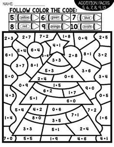 the color by number coloring page for kids to learn how to use numbers and colors