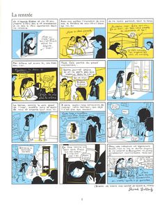 a comic strip with people talking to each other