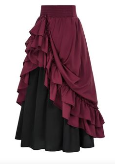 Bridesmaid Dresses Ideas, Victorian Skirt, Steampunk Skirt, Estilo Hijab, Model Pose, Retro Costume, Womens Maxi Skirts, Sequence Work, Half Skirt