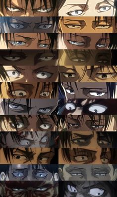 an image of many different faces and eyes