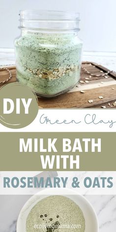 DIY milk bath recipe Herbal Bath Salts, Homemade Spa, Coconut Milk Bath, Dried Rosemary, Herb Shop