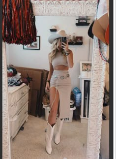 Women's Summer Two Piece Dress Set, Long Skirt with Crop Tank Top Cute Country Concert Outfits, Country Concert Outfits, Concert Outfits, Country Concert, Stylish Outfit, Outfits For Women, Cowboy, Outfit Ideas, Concert