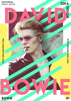 a poster for david bowe's show