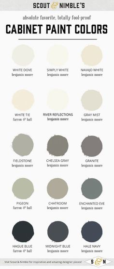 the color chart for paint colors that are available in shades of gray, black and white