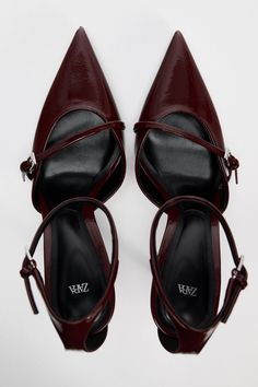 Expensive Heels, Blazers Shoes, Burgundy Heels, Shoes Heels Classy, Cute Shoes Heels, Popular Shoes, Pointed Toe Heels, Patent Leather Heels, Gorgeous Shoes