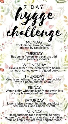 Hygge Challenge, Steps Challenge, Hygge Life, Hygge Lifestyle, Writing Poems, Self Improvement Tips