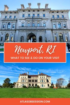 a large white building with the words newport, kt what to see and do on your visit