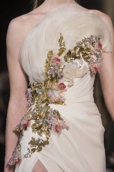 Detail Couture, 2019 Couture, Elie Saab Spring, Elie Saab Couture, Spring Couture, Couture Mode, Fashion Show Images, فستان سهرة, Couture Details