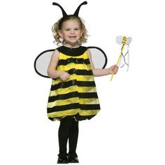 Toddler Bee Costume, Toddler Bumble Bee Costume, Bumble Bee Dress, Queen Bee Costume, Price Costume, Halloween Costume Toddler Girl, Toddler Girl Halloween, Great Halloween Costumes