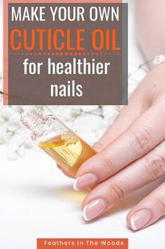 DIY homemade cuticle oil recipe. Just a few simple & natural ingredients can make a big difference in your nails! Here's how to make your own cuticle oil to improve the appearance and health of your nails! Cuticle Oil Recipe, Cuticle Oil Diy, Cuticle Repair, Nail Cuticle Oil, Cracked Nails, Cuticle Care, Nail Oil, Nail Growth