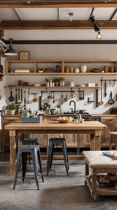 Industrial Living Room Cozy Industrial Living Room, Metal Stools, Christmas Bathroom Decor, Rough Wood