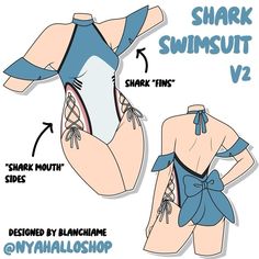 an image of a woman's swimsuit with instructions on how to wear it