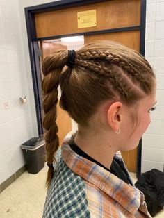 Basketball Braids, Xc Hairstyles, Track Hair, Basketball Hair, Nails Paint, Dress Lookbook