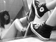 Nice shoes! Emo Look, Converse Hi, Foot Shoes, Nike New Balance, Senior Pictures Ideas, Film Ideas, Senior Pic Ideas, Senior Picture Ideas, Long Term Relationship