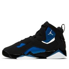 (GS) Air Jordan True Flight 'Black Game Royal' 343795-042 (AJ7/SNKR/Retro/Basketball) Jordan True Flight, Retro Basketball, Jordan 7, Stylish Sneakers, Perfect Pair, Air Jordan, Your Perfect, Air Jordans, Flight