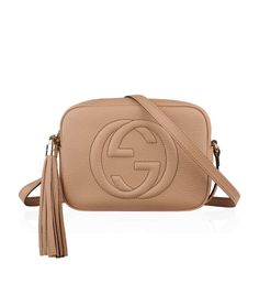 Small Leather Soho Disco Bag - Natural - Gucci Shoulder bags Soho Disco Bag, Gucci Crossbody Bag, Gucci Purses, Colorful Handbags, Womens Designer Bags, Gucci Crossbody, Perfect Handbag, Gucci Soho Disco Crossbody, Gucci Handbags