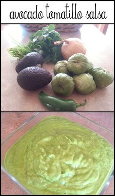 avocado, tomato, and other vegetables are shown in this collage with the words how to make avocado tomatie salsa