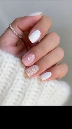 Fashion: #fashion, #style, #outfitinspiration, #beauty Beli Nokti, Uñas Delicadas Y Sencillas, Neutral Square Nails, Winter Gel Nails Ideas, Poly Gel Nail Ideas, Classy White Nails, Luminary Nails, Unusual Nail Designs, Unghie Nail Art