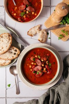 Say goodbye to boring soups! This Roast Tomato, Chorizo and Chickpea Soup is the ultimate flavour bomb that'll make your taste buds sing. Packed with bold, rich flavours and wholesome ingredients, it's perfect for a cozy night in or a weekend lunch with friends. Don't miss out on the deliciousness!